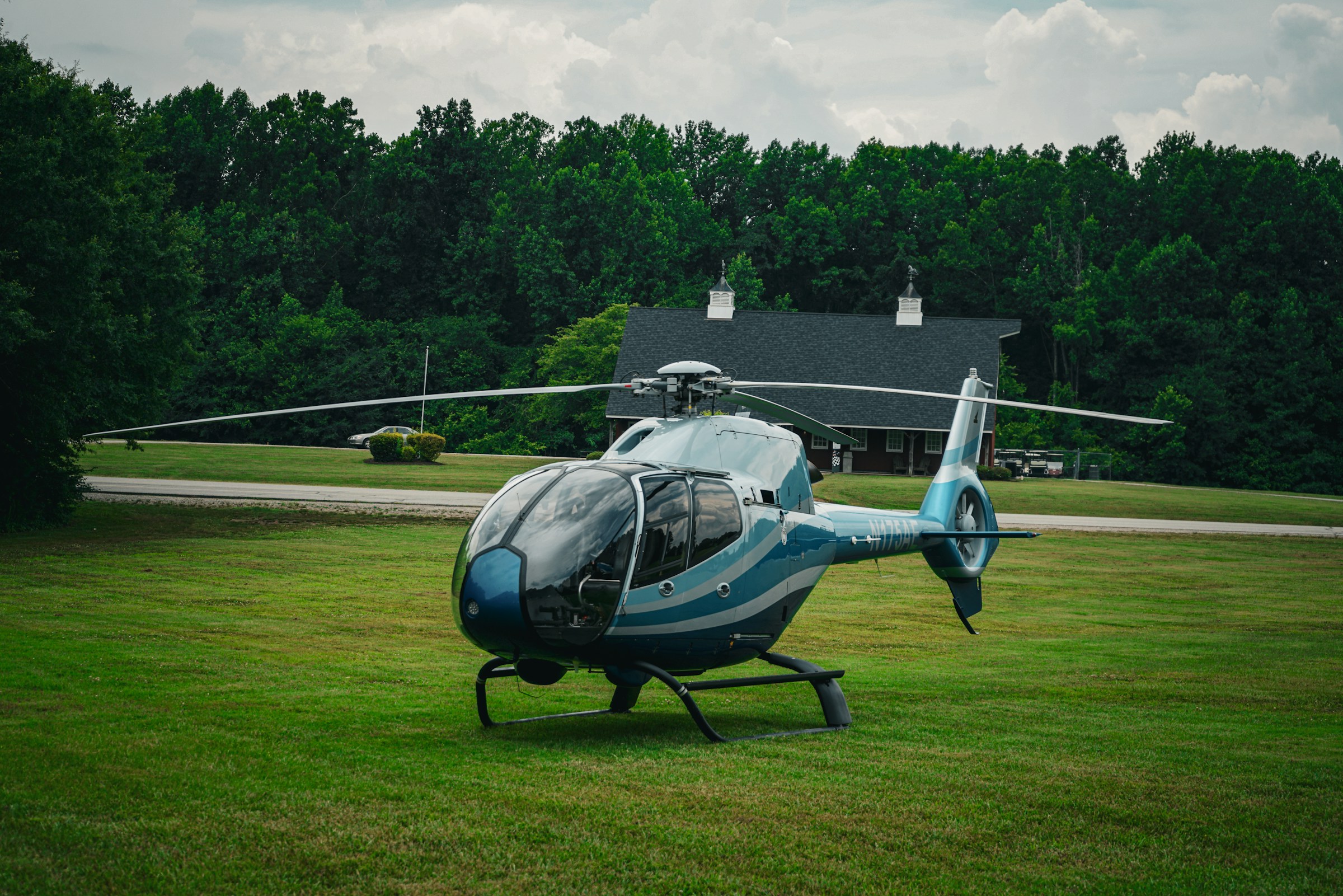 A helicopter